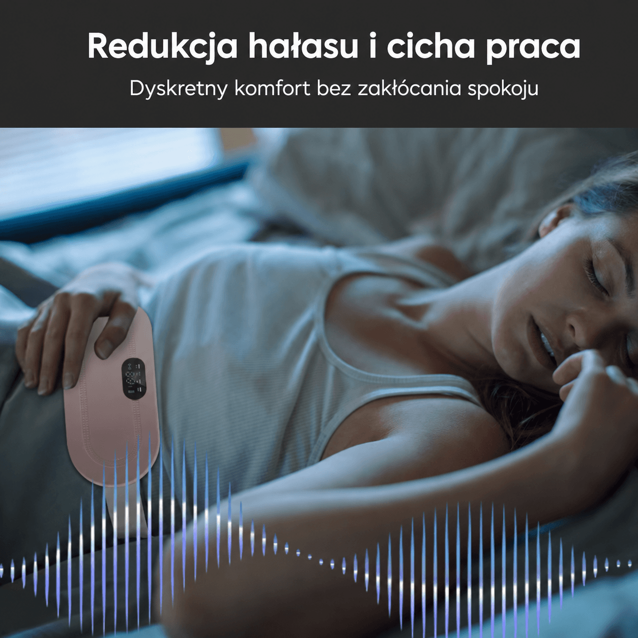 PeriodPal używany w nocy podczas snu